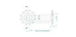 Produktzeichnung Ritzel 20-0235-12