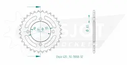 Produktzeichnung Kettenrad 50-13008-32