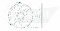 Produktzeichnung Kettenrad 50-13009-50