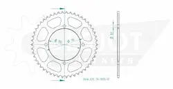 Produktzeichnung Kettenrad 50-13015-50