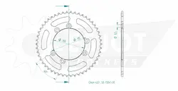 Produktzeichnung Kettenrad 50-13041-50