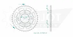 Produktzeichnung Kettenrad 50-15001-40