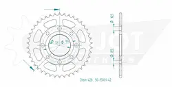 Produktzeichnung Kettenrad 50-15001-42