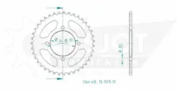 Produktzeichnung Kettenrad 50-15015-39