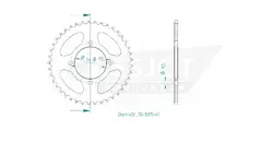 Produktzeichnung Kettenrad 50-15015-41