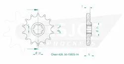 Produktzeichnung Ritzel 50-15025-14