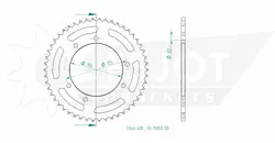 Produktzeichnung Kettenrad 50-15052-50