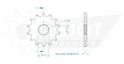 Produktzeichnung Ritzel 50-29010-14