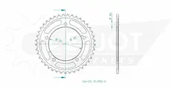 Produktzeichnung Kettenrad 50-29024-41