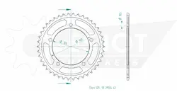 Produktzeichnung Kettenrad 50-29024-42