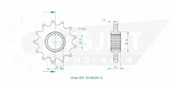 Produktzeichnung Ritzel 50-29026-13