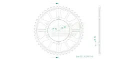 Produktzeichnung Kettenrad 50-29037-48