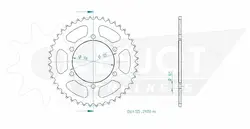 Produktzeichnung Kettenrad 50-29038-44