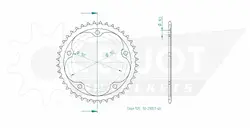 Produktzeichnung Kettenrad 50-29057-40