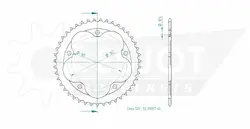 Produktzeichnung Kettenrad 50-29057-43