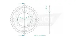 Produktzeichnung Kettenrad 50-29059-40