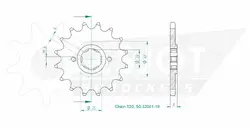 Produktzeichnung Ritzel 50-32001-16