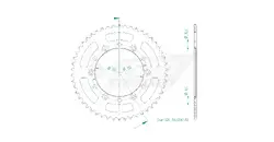 Produktzeichnung Kettenrad 50-32001-50