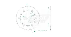 Produktzeichnung Kettenrad 50-32003-48
