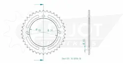 Produktzeichnung Kettenrad 50-32006-38