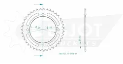 Produktzeichnung Kettenrad 50-32006-39