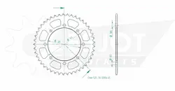 Produktzeichnung Kettenrad 50-32006-45