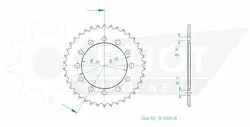Produktzeichnung Kettenrad 50-32029-38