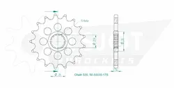Produktzeichnung Ritzel 50-32035-17S