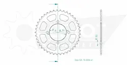 Produktzeichnung Kettenrad 50-32036-41