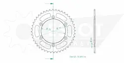 Produktzeichnung Kettenrad 50-32041-44