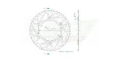 Produktzeichnung Kettenrad 50-32045-49LR