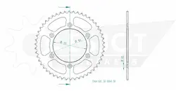 Produktzeichnung Kettenrad 50-32045-50