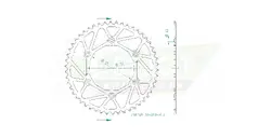 Produktzeichnung Kettenrad 50-32045-50LR