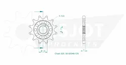 Produktzeichnung Ritzel 50-32046-12S