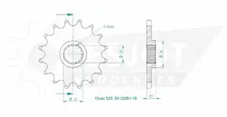 Produktzeichnung Ritzel 50-32051-16