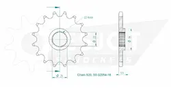 Produktzeichnung Ritzel 50-32054-16
