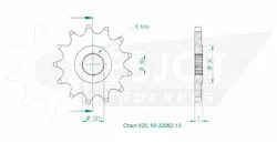 Produktzeichnung Ritzel 50-32062-13