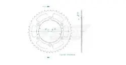 Produktzeichnung Kettenrad 50-32065-46
