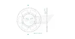 Produktzeichnung Kettenrad 50-32065-49