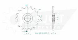 Produktzeichnung Ritzel 50-32070-17