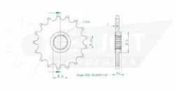 Produktzeichnung Ritzel 50-32071-17