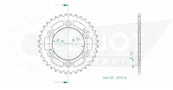 Produktzeichnung Kettenrad 50-32072-36