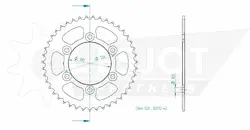 Produktzeichnung Kettenrad 50-32072-43