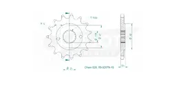 Produktzeichnung Ritzel 50-32078-15