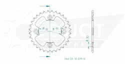 Produktzeichnung Kettenrad 50-32119-32