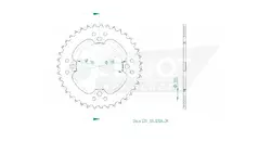Produktzeichnung Kettenrad 50-32126-39
