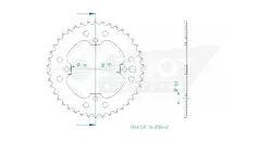 Produktzeichnung Kettenrad 50-32126-42