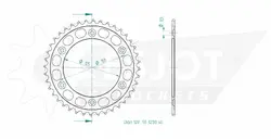 Produktzeichnung Kettenrad 50-32130-40