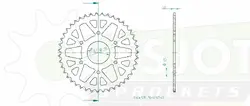 Produktzeichnung Kettenrad 50-32147-43
