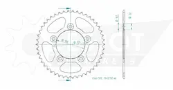 Produktzeichnung Kettenrad 50-32152-46